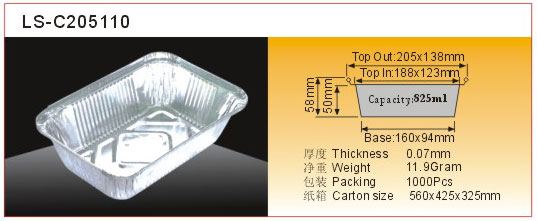 aluminium foil containers