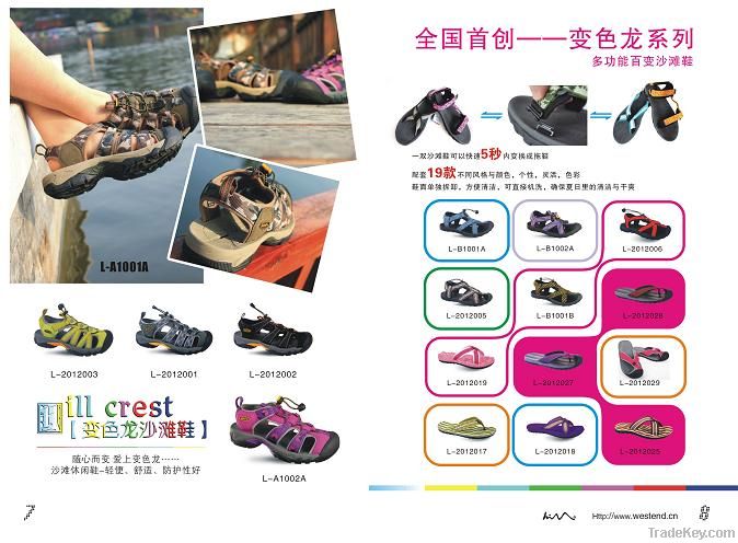 Multifunctional chameleon sand shoes