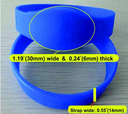 Wholesale 100pcs/lot I-CODE 2 Silicone Rfid Wristband Tag Water-proof