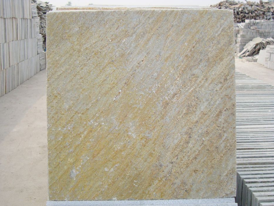 yellow quartz tile