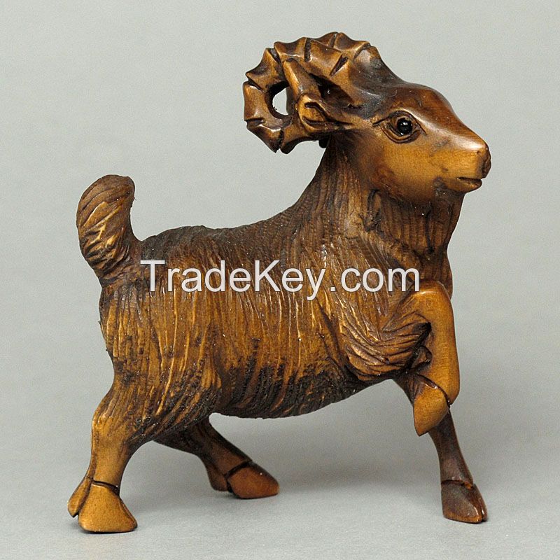 Wood handcrafted Carving Netsuke, Wood Stands, Wood Flower, various size