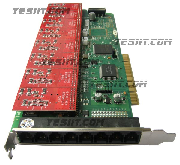 asterisk card trixbox elastix freepbx A800p(8*fxo+0*fxs) tdm800p digiu