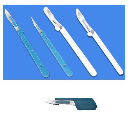 Disposable Scalpel With Plastic
