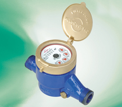 dry type vane wheel water meter