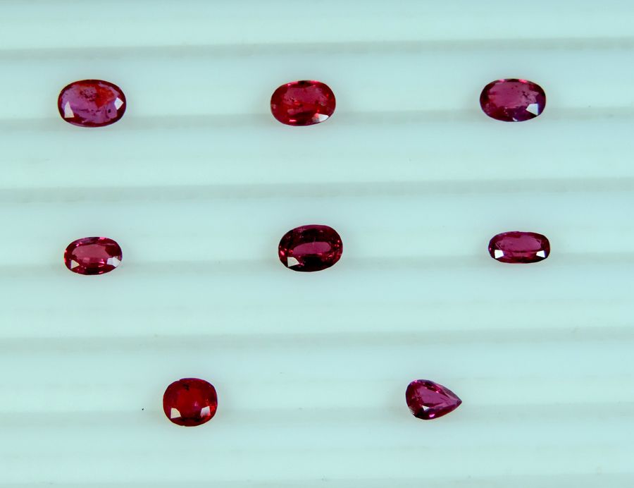 Natural Loose Afghanistan red ruby 6.45 Carats Lot