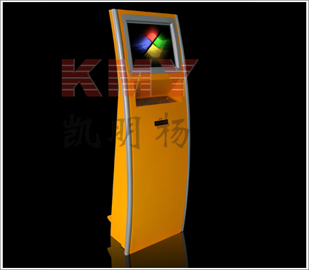 slim free standing kiosk