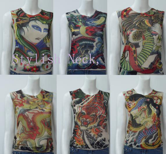 Tattoo shirts of cotton