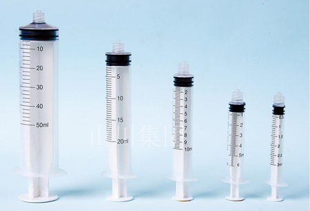 Disposable syringe with needle, with or without luer lock