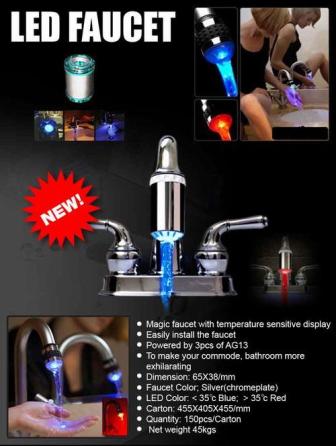 LED faucet