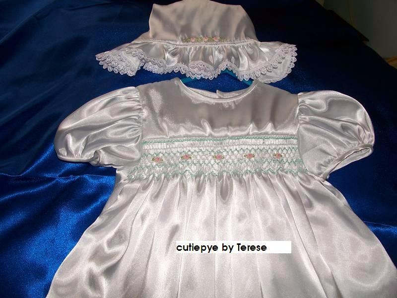 SMOCKED HANDMADE CHRISTENING WEAR BY CUTIEPYE