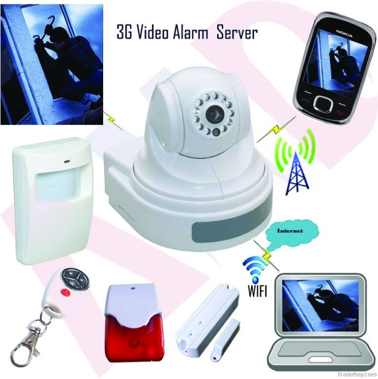 3G Video Alarm Server, wireless WIFI Cameras, video surveillance