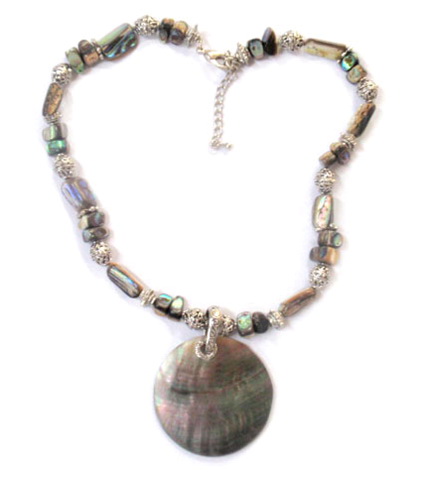 Abalone shell necklace