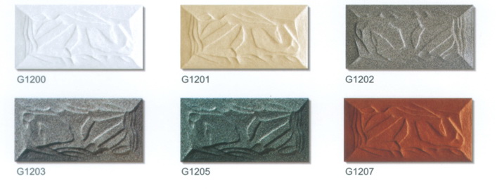 Exterior wall tiles