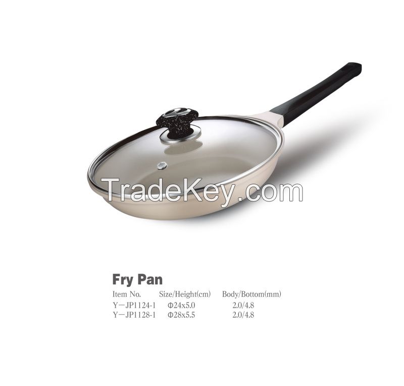 Korean Style Aluminum die cast non-stick cookware set with ceramic coating die-casting