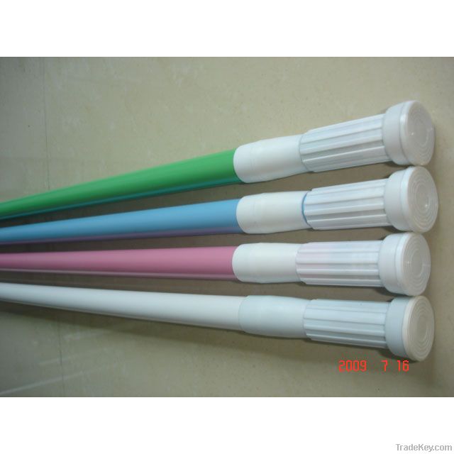 high quality PVC coating aluminum/stainless steel shower curtain pole rod rail