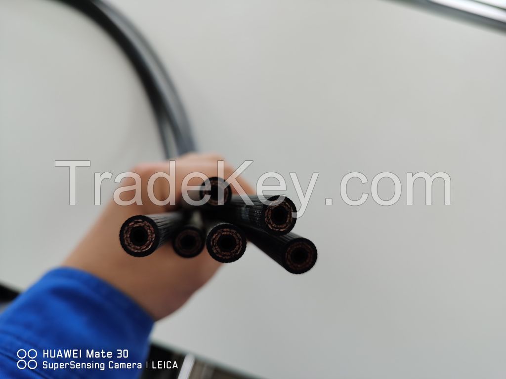 factory sell ORLETE  1/8 Inch 3.2mm*10.5mm SAJ1401 DOT Hydraulic Brake Fluid Hose GB16897 standard 5001 brade EPDM material