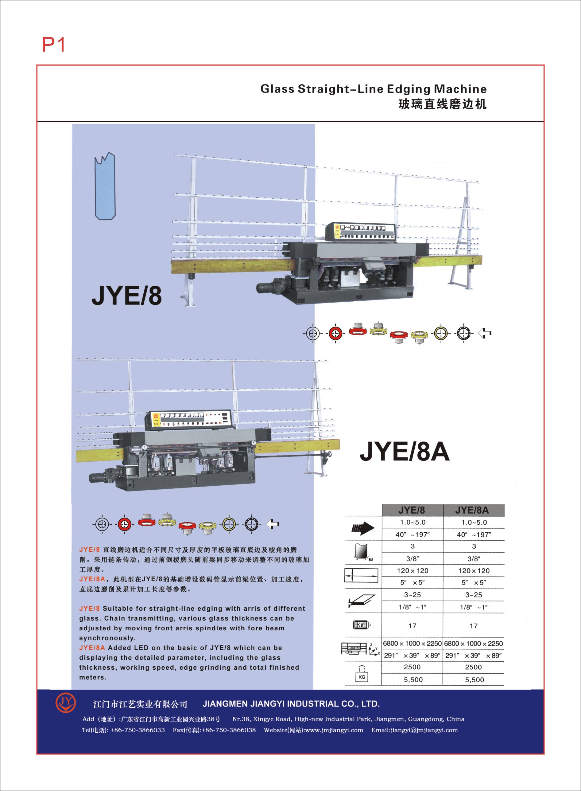 Glass Straight Line Edging Machine