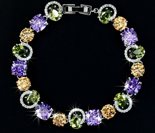 2014 New Designer Beautiful Zircon Stone women bracelet women jewelry