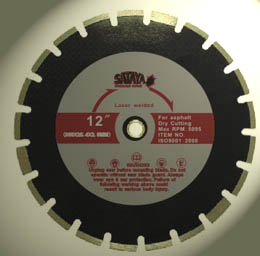 asphalt cutting diamond saw blade/disc laser welded