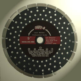 concrete cutting diamond saw blade laser welded