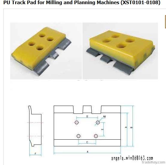 Polyurethane track pad (Unitary)