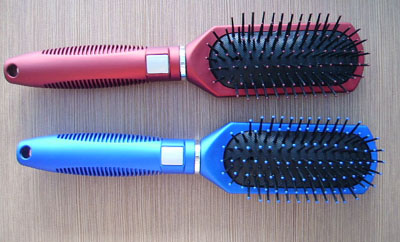 plastic hairbrush