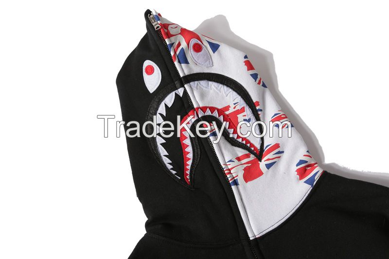 Oem cotton men gym hoodies zipper hoodie,pullover full face zipper up hoodie,wholesale custom printing blank full zip up hoodie