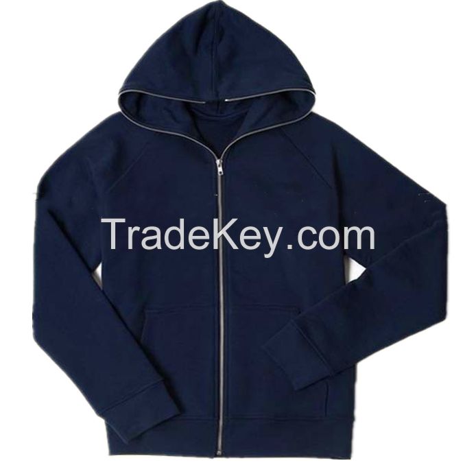 2023 Custom sublimation puff printing 250gsm blank Hoodie plain Zipper unisex french terry heavyweight black zip up men hoodie