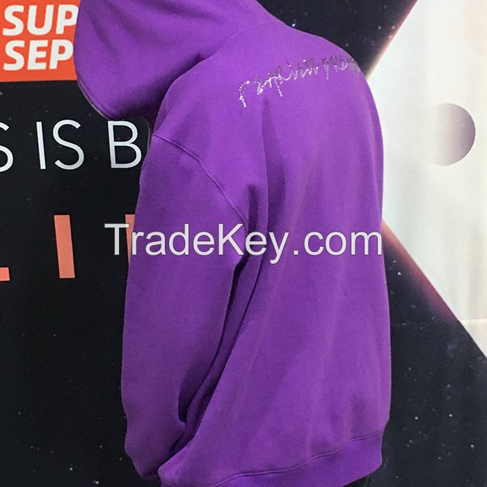 Custom Hoodies Blank Streetwear Plus Size Men's Pullover Full Zip Up Wholesale Printed Oversize Heavy Sweatshirts Men's Hoodies