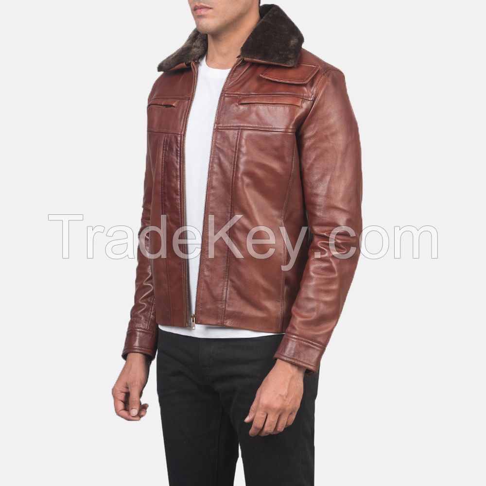 New Style Casual Winter Wear fly Leather jackets men's Custom Quality Leather Jackets Wholesale Leather Jackets For Adults