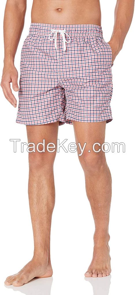 Men's Striped Colorful Beach Shorts Private logo latest design low rate men shorts Surf Shorts Beach 