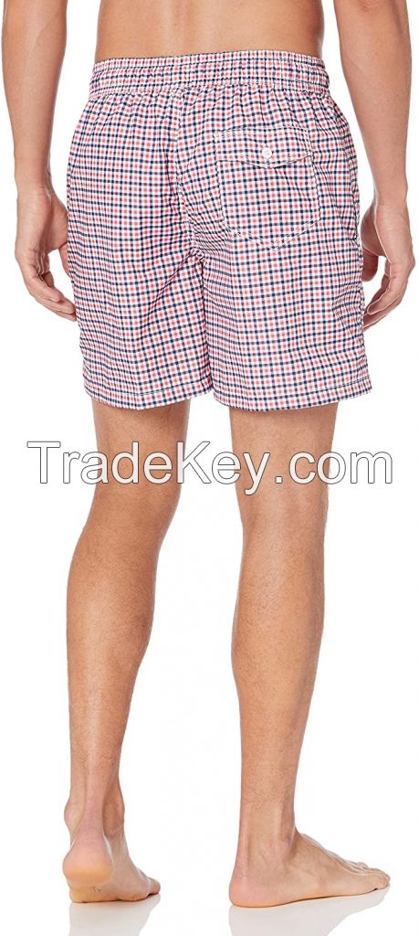 Men's Striped Colorful Beach Shorts Private logo latest design low rate men shorts Surf Shorts Beach 