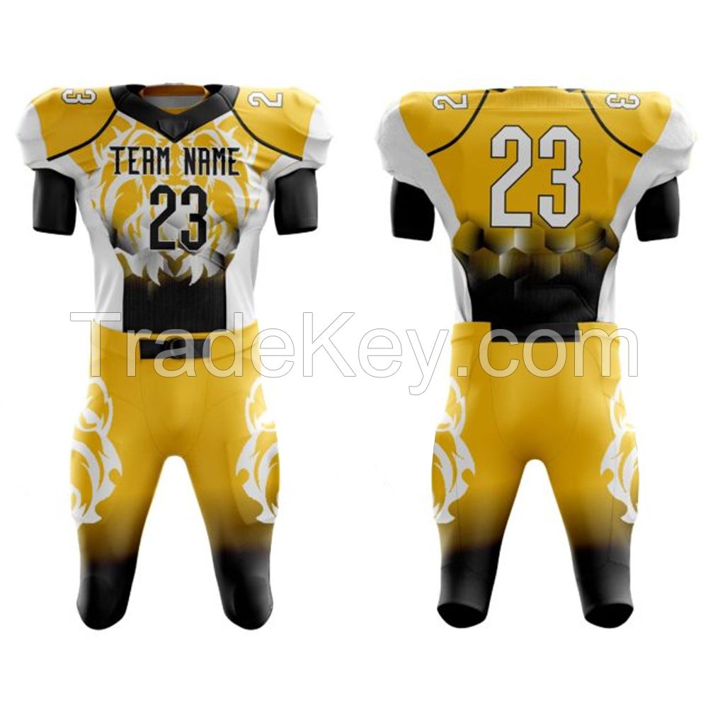  Hot Design American Football Uniform OEM Professional Low Price New Customized Best High Quality American Football Uniform 