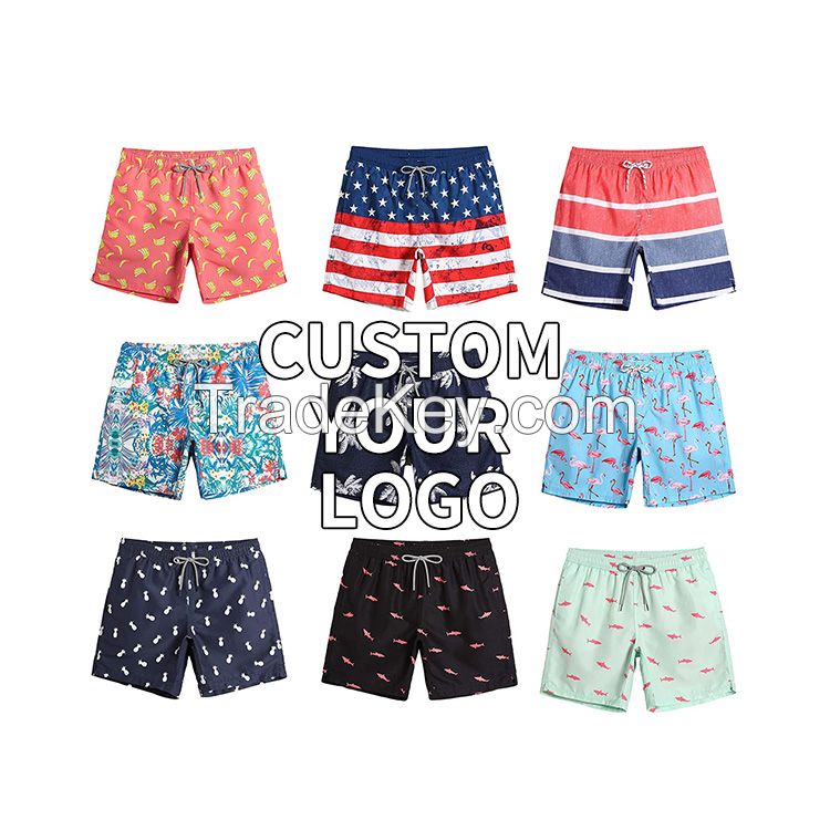 Wholesale leisure and comfortable random color high street mens summer beach shorts