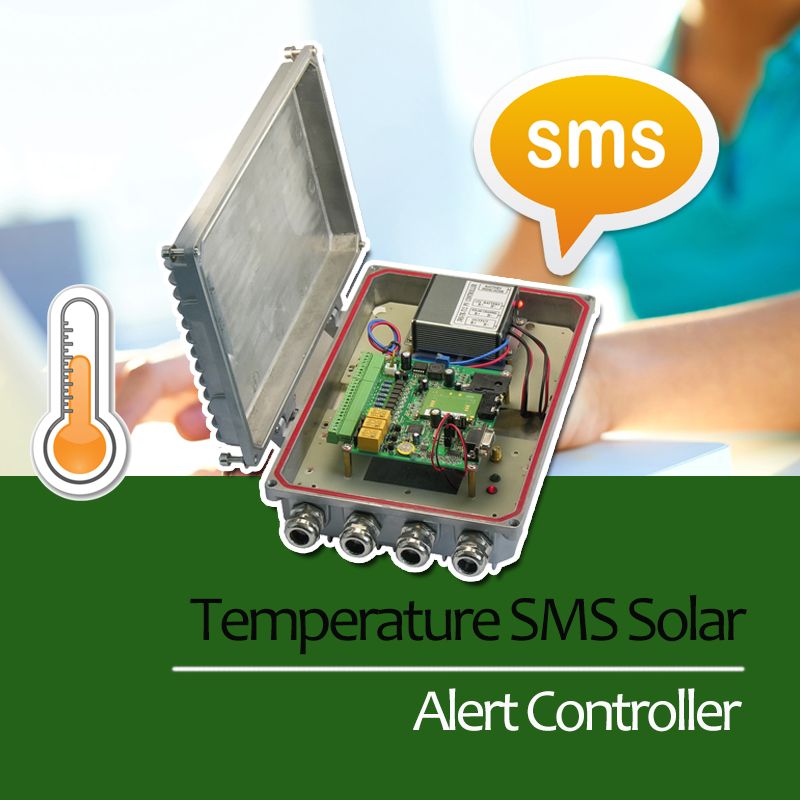 Temperature SMS Solar Alert Controller