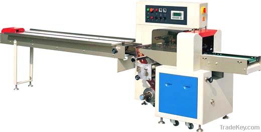 Flow wrapper packaging machine