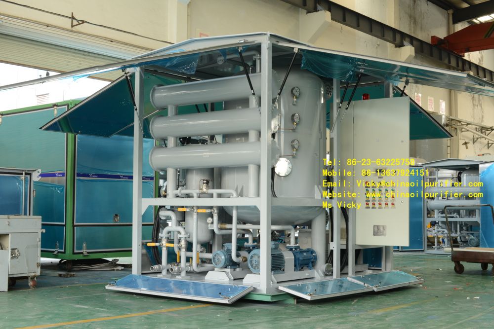 ZJA Series High Vacuum Transformer Oil Purification Machine for 33KV, 110KV, 220KV, 415KV, 500KV, AND 800KV Voltage