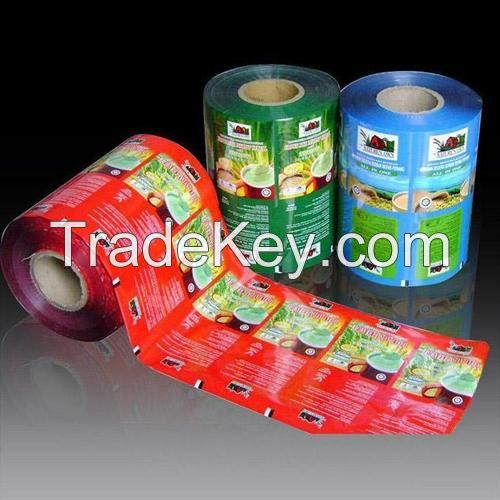 new plastic packaging film, custom print and size