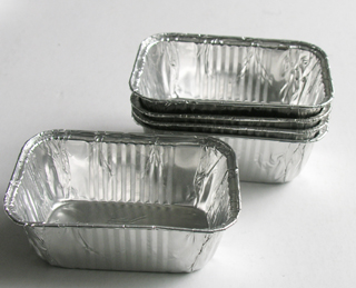 Alu foil container