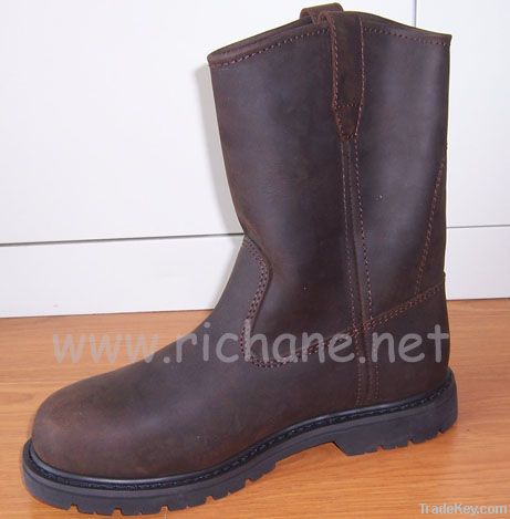 8880984 Crazy horse leather goodyear welt safety boots