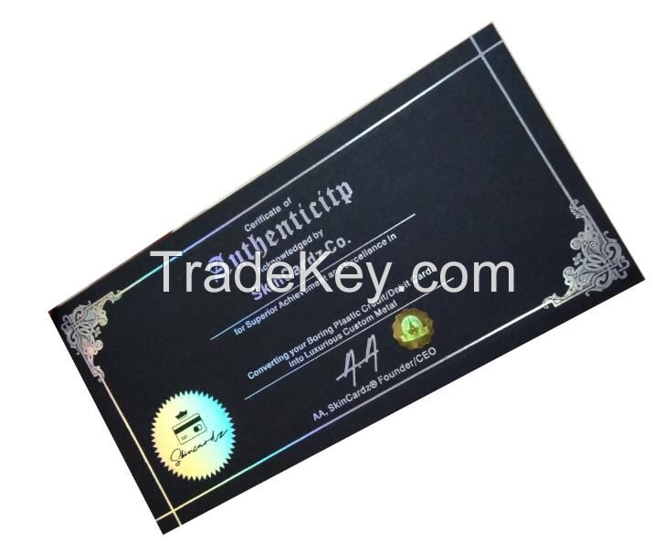 UV invisible logo printing booklet ticket coupon card ticket