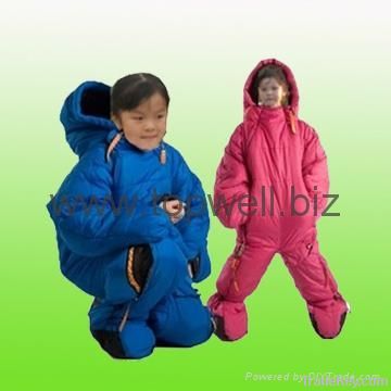 Human sleeping bag for children