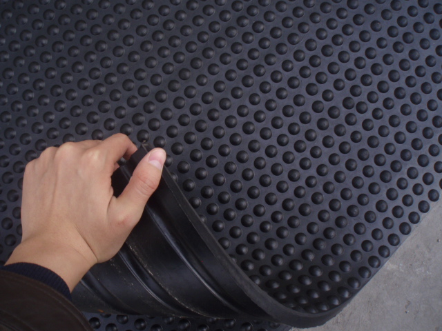 stable rubber mat