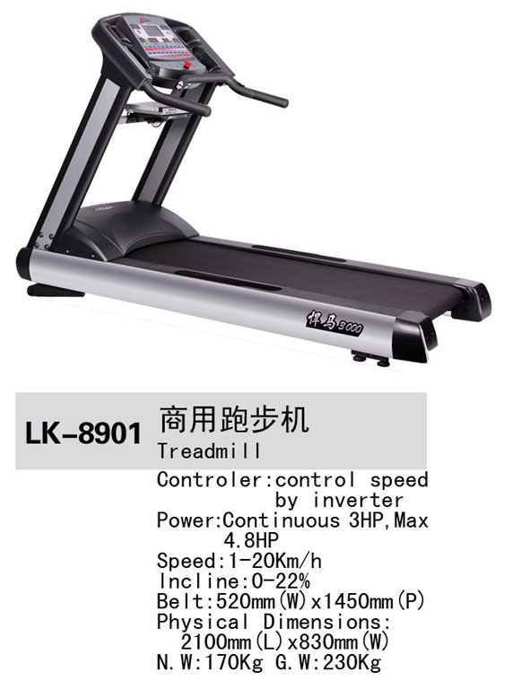 fitness/gym equipment commercial treadmill for loss weight