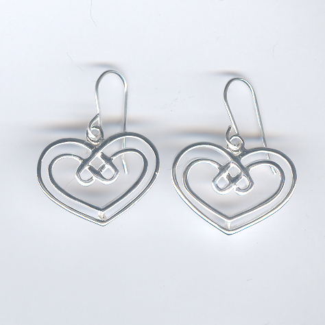 Plain silver Earring