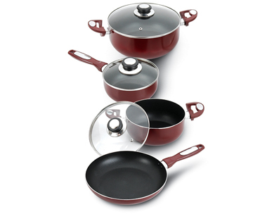 7Pcs Aluminium Non-stick Cookware Set