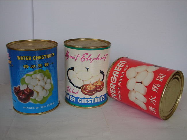 canned water chestnut