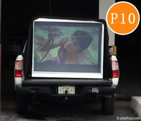 PH10 outdoor full color truck-mounted moving led display