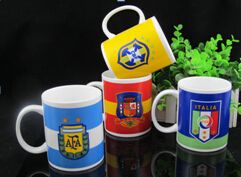 ceramic brand mug, promotional gift cup, oem ceramic mug, FIFA Football cups