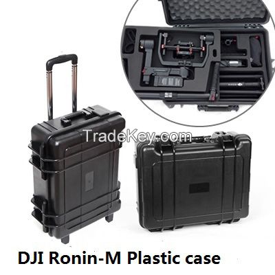 Waterproof  plastic case with wheel &amp; trolley for DJI Ronin M 